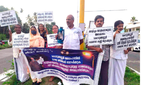 Light on Kodungallur Bypass: Road lighting strike enters its 100th day