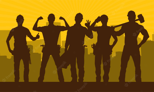 തൊ​ഴി​ലാ​ളി ദി​ന​ം: ഭ​ക്ഷ​ണ​പ്പൊ​തി ന​ൽ​കു​ന്നു