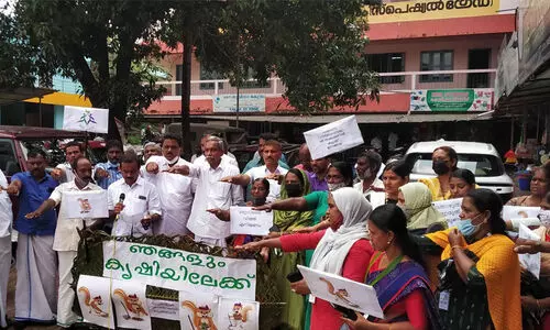 ഞങ്ങളും കൃഷിയിലേക്ക് ; പഞ്ചായത്ത് തല കൃഷി പ്രചരണജാഥ നടത്തി