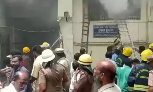 fire, Chennai Rajiv Gandhi Hospital