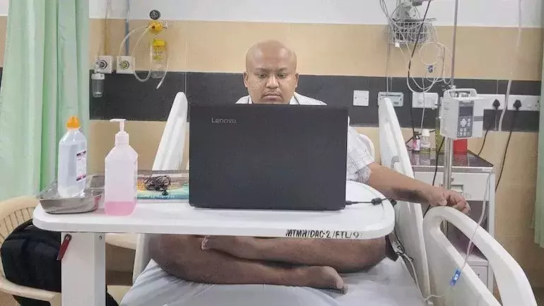 കാൻസറും തോൽക്കും; ആശുപത്രിക്കിടക്കയിലെ അഭിമുഖം െെവറൽ