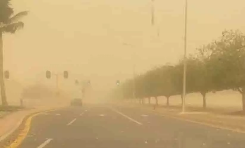 യാംബുവിൽ അപ്രതീക്ഷിത പൊടിക്കാറ്റ്