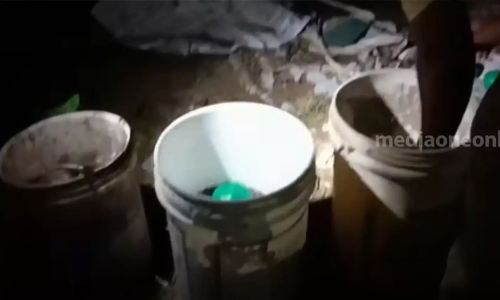 കുറ്റിക്കാട്ടിൽ നാലുപേർ, ചോദ്യം ചെയ്തപ്പോൾ കണ്ടെത്തിയത് 12 ​ബോംബുകൾ; പ്രതികൾ ഓടി രക്ഷപ്പെട്ടു