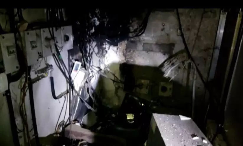 കൽപറ്റയിൽ എ.ടി.എം കൗണ്ടറിൽ തീപിടിത്തം