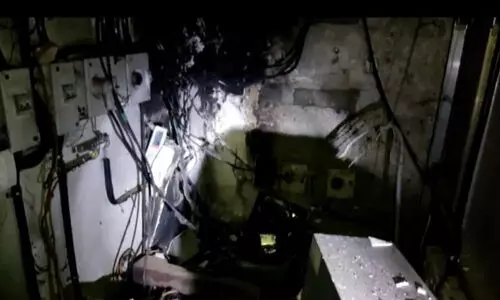 കൽപറ്റയിൽ എ.ടി.എം കൗണ്ടറിൽ തീപിടിത്തം