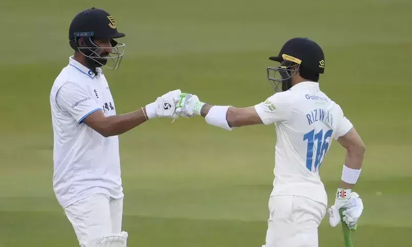 Cheteshwar Arvind Pujara and Mohammad Rizwan