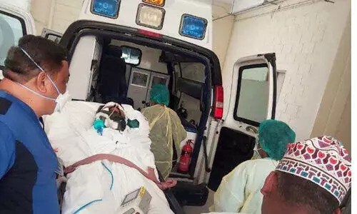 അസ്ലമിനെ വിദഗ്ധ ചികിത്സക്കായി നാട്ടിലേക്ക് കൊണ്ടുപോയി