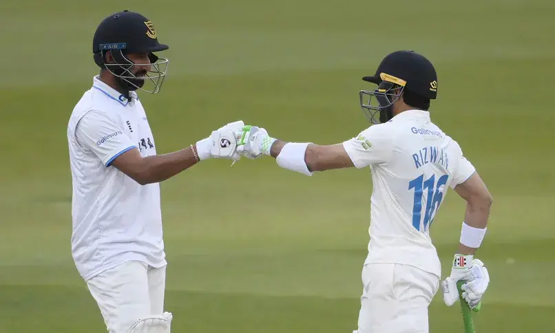 Cheteshwar Arvind Pujara and Mohammad Rizwan