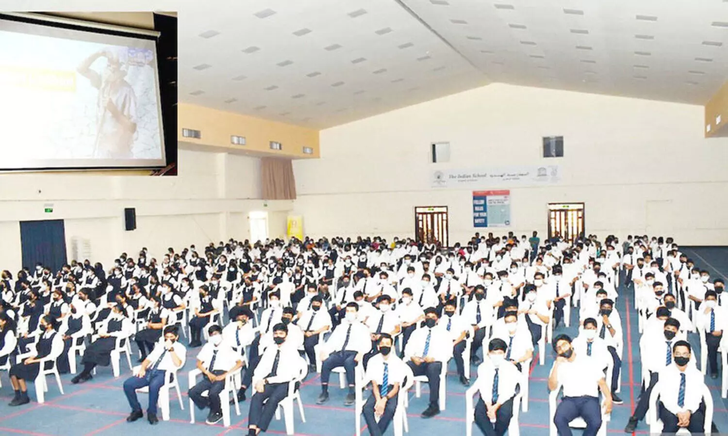 ഇന്ത്യൻ സ്‌കൂൾ വിദ്യാർഥികൾ സേവ് സോയിൽ കാമ്പയിനിൽ പങ്കെടുത്തു