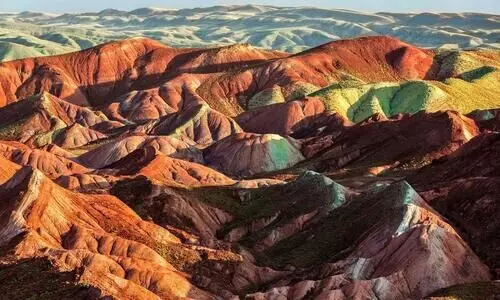 Aladaglar rainbow mountains and hills