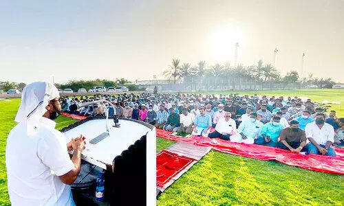 സന്തോഷം പകർന്ന്​ ഈദ്​ ഗാഹുകൾ