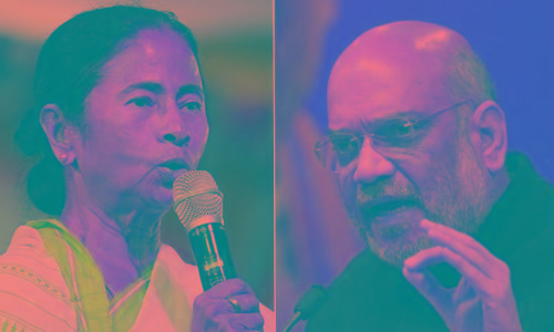 amit shah and mamata Banerjee