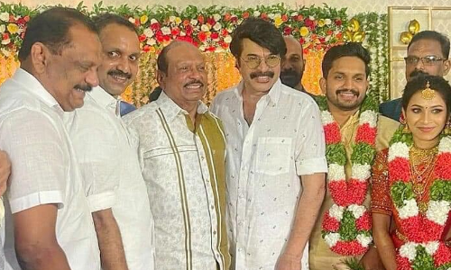 കെ. സുരേന്ദ്രന്‍റെ മകന്റെ വിവാഹത്തിന് പ്രമുഖർ പങ്കെടുത്തു