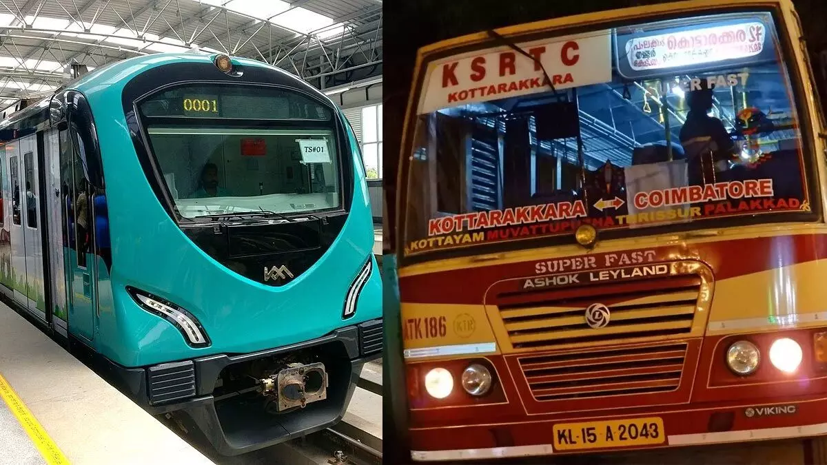 ശമ്പളം നൽകുന്നതിൽ കെ.എസ്​.ആർ.ടി.സിക്കും കൊച്ചി മെട്രോക്കും രണ്ടു നീതി; ദിവസം 60,359 യാത്രക്കാരുള്ള  മെട്രോയുടെ നഷ്ടം പ്രതിദിനം ഒരു കോടി രൂപ