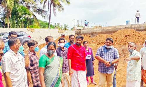 വണ്ണാത്തിക്കടവ് പാലം നിർമാണം അന്തിമഘട്ടത്തിൽ; എം.എൽ.എ പ്രവൃത്തി വിലയിരുത്തി