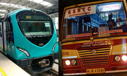 ശമ്പളം നൽകുന്നതിൽ കെ.എസ്​.ആർ.ടി.സിക്കും കൊച്ചി മെട്രോക്കും രണ്ടു നീതി; ദിവസം 60,359 യാത്രക്കാരുള്ള  മെട്രോയുടെ നഷ്ടം പ്രതിദിനം ഒരു കോടി രൂപ
