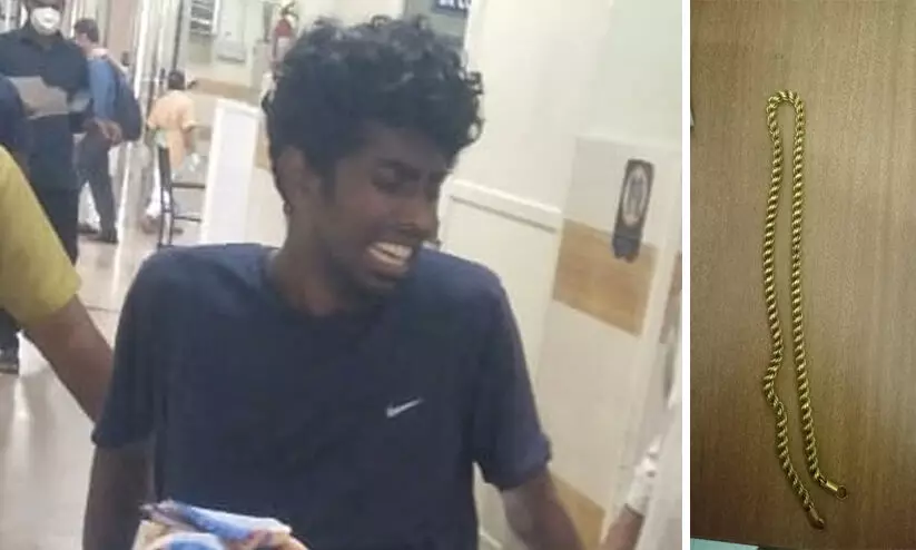 തമിഴ്നാട്ടില് നിന്നും മാല മോഷ്ടിച്ച് ബൈക്കില് വന്ന യുവാവ് അപകടത്തിൽ മരിച്ചു തമിഴ്നാട്ടില് നിന്നും മാല മോഷ്ടിച്ച് ബൈക്കില് വന്ന യുവാവ് അപകടത്തിൽ മരിച്ചു