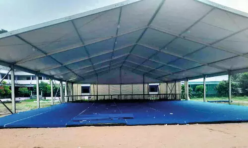 സംസ്ഥാന സർക്കാറിന്‍റെ ഒന്നാം വാർഷികാഘോഷം; വേദി ഒരുങ്ങുന്നു