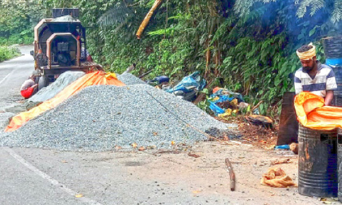 നിടുംപൊയിൽ-ചന്ദനത്തോട്-മാനന്തവാടി ചുരം റോഡ് നവീകരണപ്രവൃത്തി ആരംഭിച്ചു