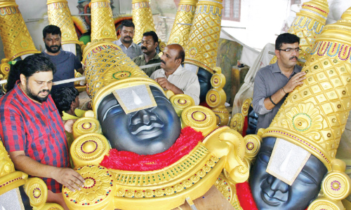 ആകാശപ്പൂരത്തിന് ഇന്ന് സാമ്പിൾ; ആദ്യം പാറമേക്കാവ് തിരികൊളുത്തും