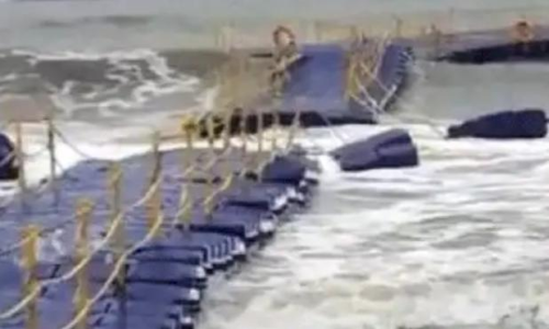 ഉഡുപ്പിയിലെ ​ആദ്യ ഫ്ലോട്ടിങ്​ പാലം ഉദ്ഘാടനത്തിന് പിന്നാലെ തകർന്നു