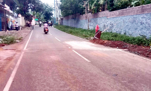 പനയഞ്ചേരിയിലെ അനധികൃത ഹമ്പ് നീക്കം ചെയ്തു