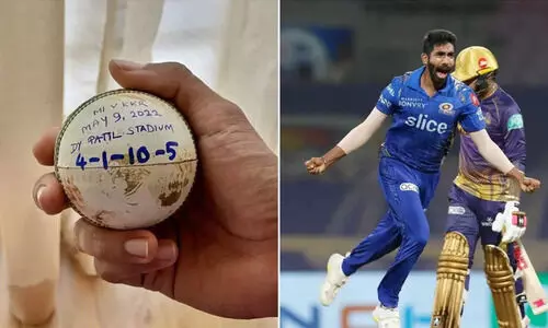 ഇത് എന്റേത്; റെക്കോഡിട്ട പന്ത് പങ്കുവെച്ച് ബുംറ