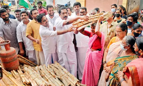 Strike by distributing firewood