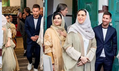 മെസ്സിയും സുഹൃത്തുക്കളും ജിദ്ദ ചരിത്ര മേഖല സന്ദർശിച്ചപ്പോൾ