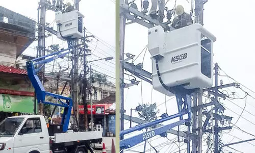 ഷോക്ക് ഭയക്കേണ്ട; കെ.എസ്.ഇ.ബി ജീവനക്കാർക്ക് സ്കൈ ലിഫ്റ്റ് വരുന്നു