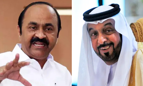 Sheikh Khalifa bin Zayed, vd satheesan