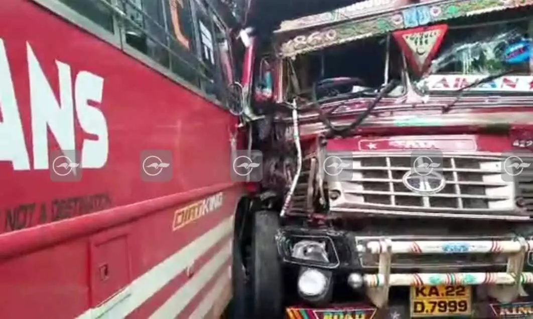 bus lorry collision