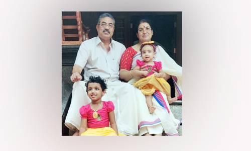 രാജൻ നമ്പ്യാർ നാലര പതിറ്റാണ്ടത്തെ പ്രവാസത്തിന് വിരാമമിടുന്നു