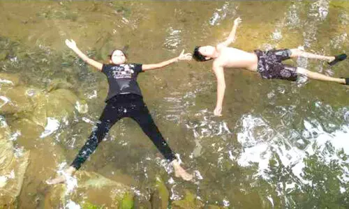 Fida and Fawaz become stars in swimming Fida and Fawaz become stars in swimming