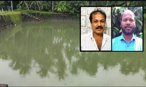 കുളത്തിൽ മുങ്ങിത്താഴ്ന്ന കുട്ടികൾക്ക് രക്ഷകരായി ഷാജിയും മുഹമ്മദും