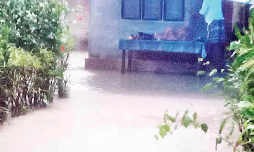 പുത്തൻചിറയിൽ വീടുകൾ വെള്ളക്കെട്ടിൽ