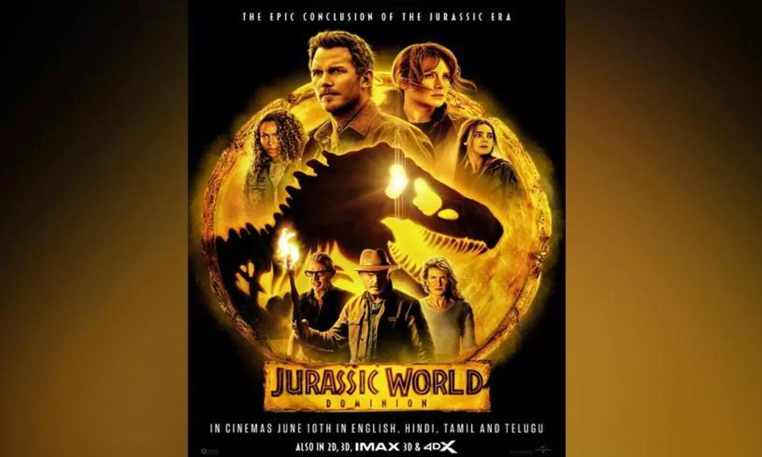തരംഗം തീര്‍ക്കാന്‍ വീണ്ടും ദിനോസർ: ജുറാസിക് വേള്‍ഡ്: ഡൊമിനിയന്‍ ജൂൺ 10-ന്