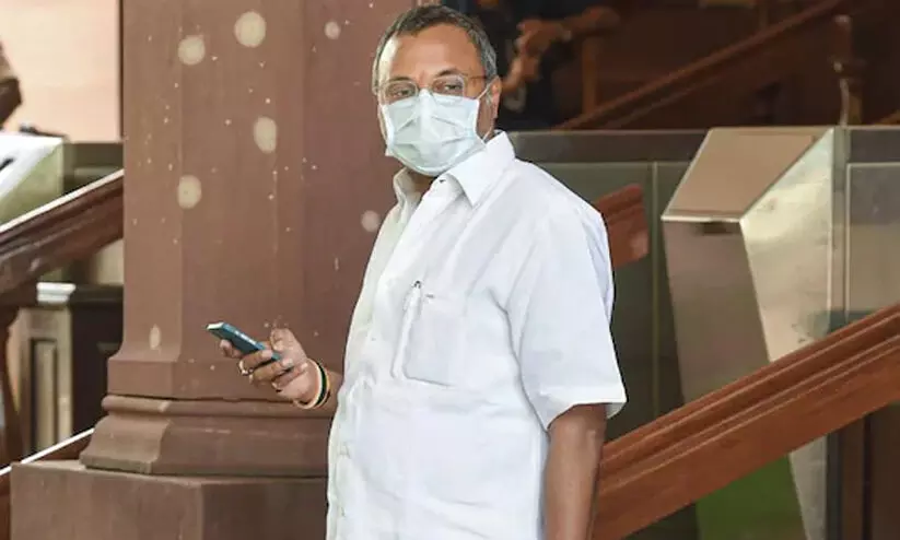 സി.ബി.ഐ റെയ്ഡ് എത്രാമത്തെത്? അമർഷം പ്രകടിപ്പിച്ച് കാർത്തി ചിദംബരം