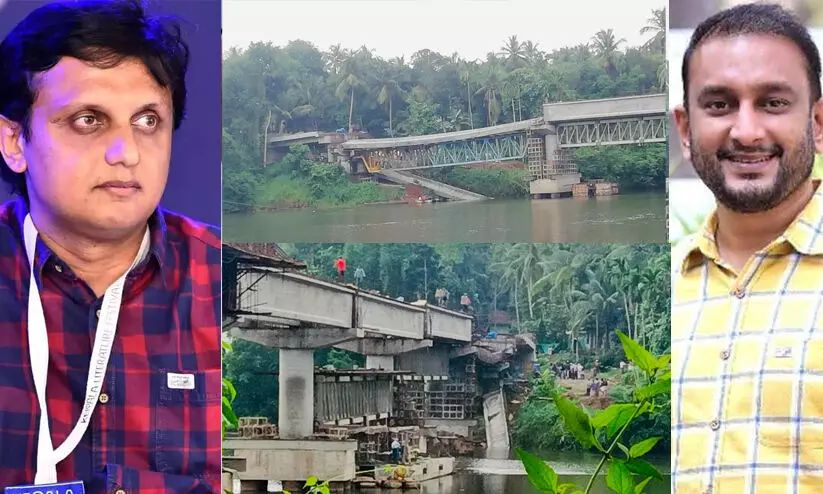 കൂളിമാട് പാലം തകർച്ച: ഊരാളുങ്കലിനെ കരിമ്പട്ടികയിൽപെടുത്തണം, മന്ത്രി റിയാസ് രാജിവെക്കണം -പി.കെ ഫിറോസ്