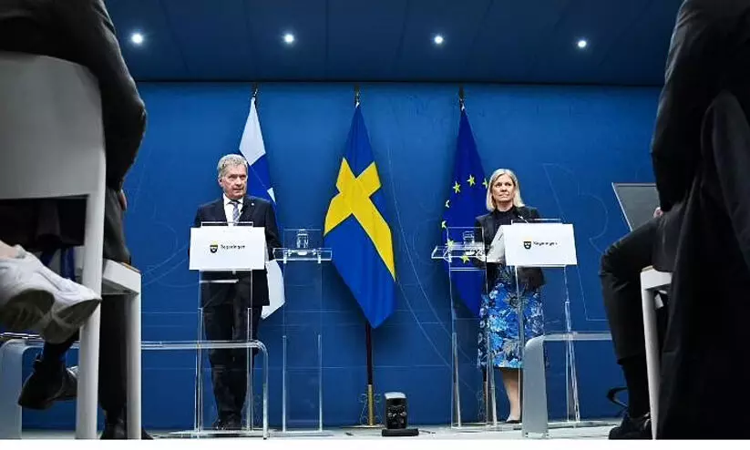 ഫിന്‍ലന്‍ഡും സ്വീഡനും നാറ്റോ അംഗത്വ അപേക്ഷ സമർപ്പിച്ചു