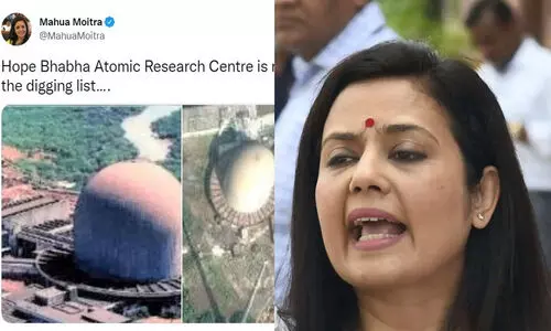 കുഴിക്കാനുള്ളവയുടെ പട്ടികയിൽ ഇത് ഇല്ലായെന്ന് കരുതട്ടെ; ആണവ കേന്ദ്രത്തിന്‍റെ ചിത്രം ട്വീറ്റ് ചെയ്ത് മെഹുവ മൊയ്ത്ര