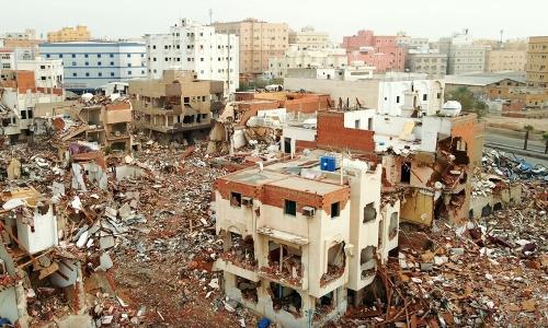 ജിദ്ദ നഗര വികസനം: കെട്ടിടം പൊളിക്കൽ തുടരുന്നു; സേവനങ്ങൾ വേർപ്പെടുത്തുന്ന, കെട്ടിടം പൊളിക്കുന്ന തീയതികൾ പ്രഖ്യാപിച്ചു