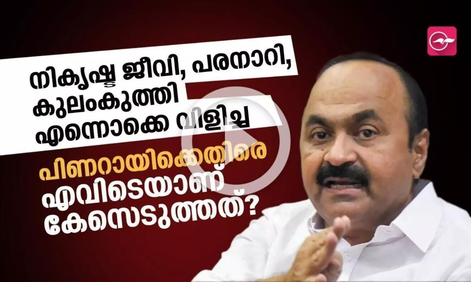 നികൃഷ്ട ജീവി, പരനാറി,  കുലംകുത്തി എന്നൊക്കെ വിളിച്ച പിണറായിക്കെതിരെ എവിടെയാണ് കേസെടുത്തത്?