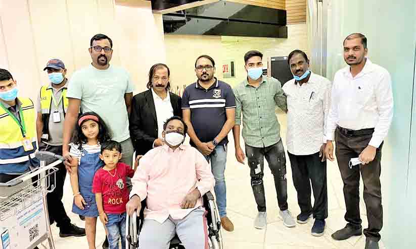 രോഗിയായ തിരുവനന്തപുരം സ്വദേശി നാടണഞ്ഞു രോഗിയായ തിരുവനന്തപുരം സ്വദേശി നാടണഞ്ഞു