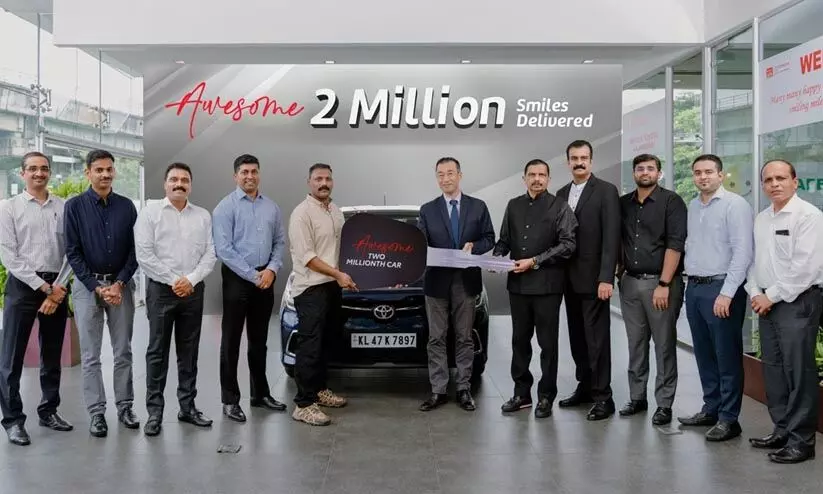 ഇന്ത്യൻ വിപണിയിൽ 20 ലക്ഷം വില്പന പിന്നിട്ട് ടൊയോട്ട ഇന്ത്യൻ വിപണിയിൽ 20 ലക്ഷം വില്പന പിന്നിട്ട് ടൊയോട്ട