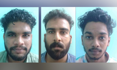 മയക്കുമരുന്നുമായി മൂന്നുപേർ അറസ്റ്റിൽ