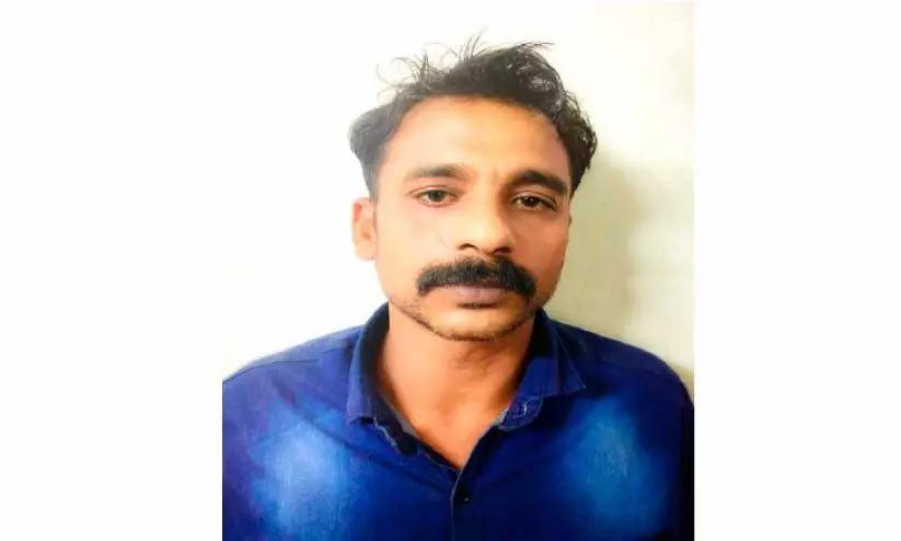 നമ്പർ മറച്ച സ്കൂട്ടറിൽ വന്ന്മാല കവർന്നയാളെ  പൊലീസ് കുടുക്കി