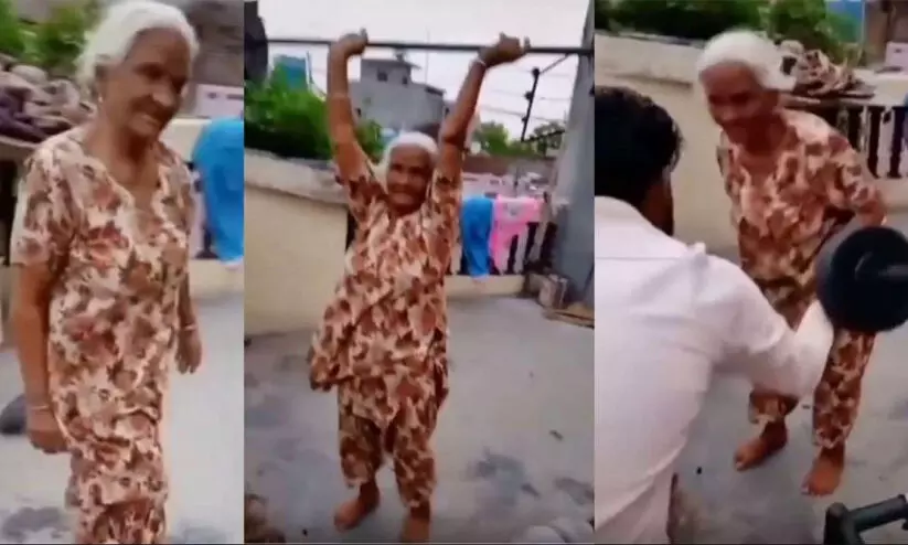 പേരക്കുട്ടിയെ വെല്ലുവിളിക്കാന് ഡെഡ്ലിഫ്റ്റ് നടത്തി മുത്തശ്ശി; വിഡിയോ വൈറൽ പേരക്കുട്ടിയെ വെല്ലുവിളിക്കാന് ഡെഡ്ലിഫ്റ്റ് നടത്തി മുത്തശ്ശി; വിഡിയോ വൈറൽ