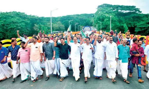 എളമരം പാലം: ഉദ്ഘാടനത്തിന് മുമ്പെ തുറന്നുകൊടുത്ത് ബി.ജെ.പി