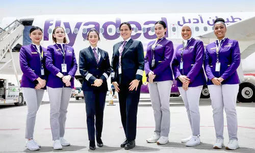 പെൺചിറകുകൾ​ വിരിച്ച്​ സൗദി വിമാനം പറന്നുയർന്നത്​ ചരിത്രത്തിലേക്ക്​